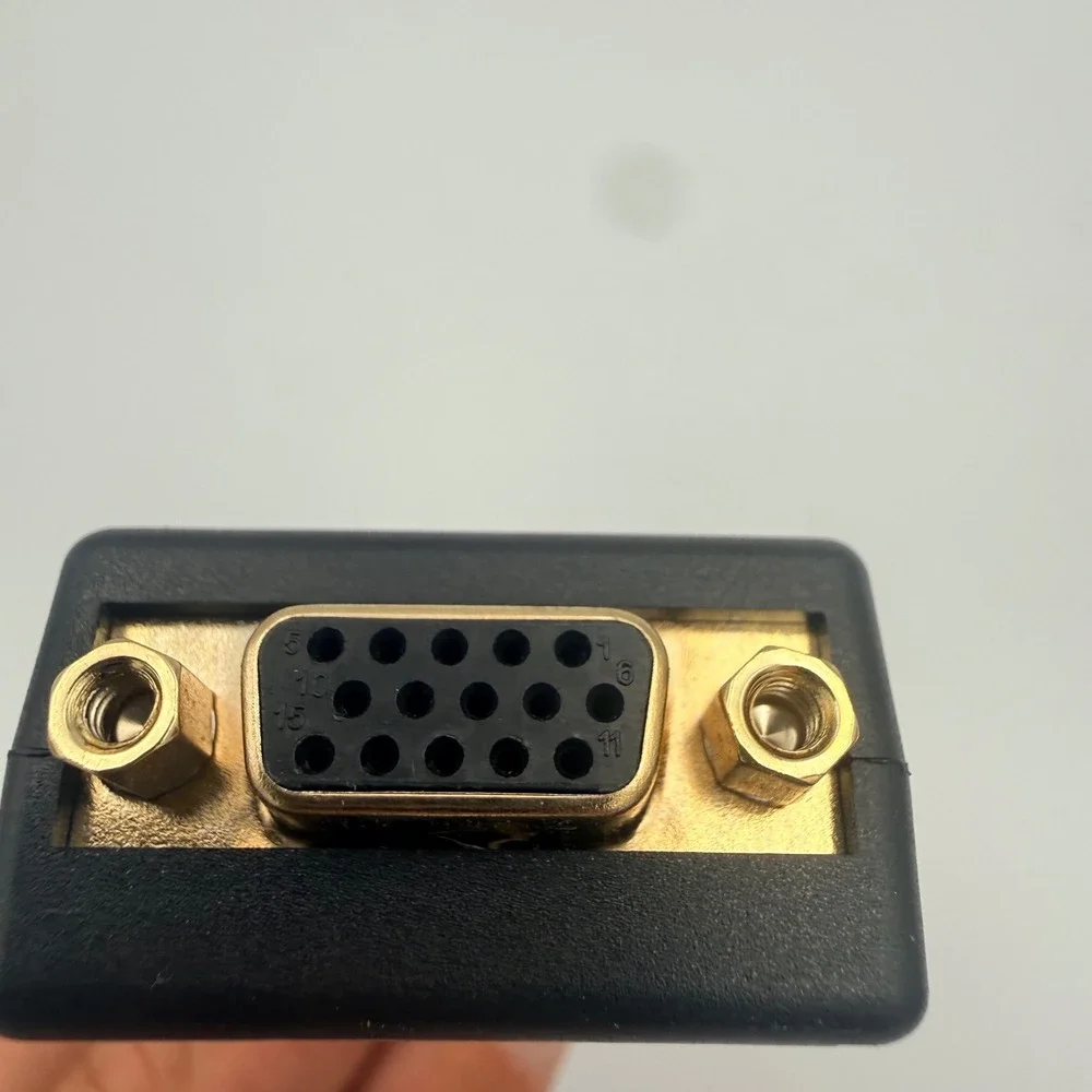 StarTech DisplayPort to VGA Video Adapter Converter DP2VGA2 Rev 2 Black Gold
